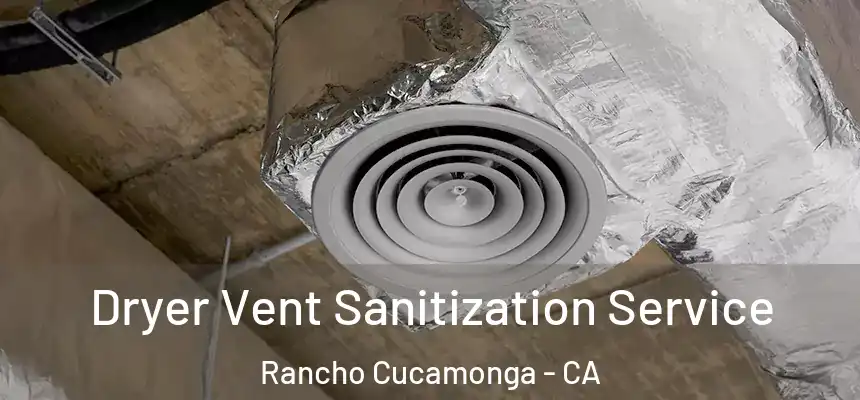  Dryer Vent Sanitization Service Rancho Cucamonga - CA