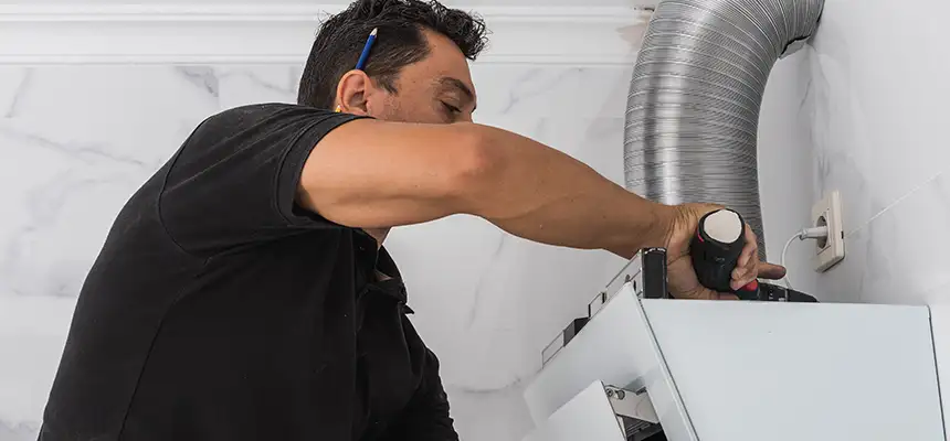 Precision In-wall Dryer Vent Cleaning & Rerouting Corrections in Rancho Cucamonga, CA