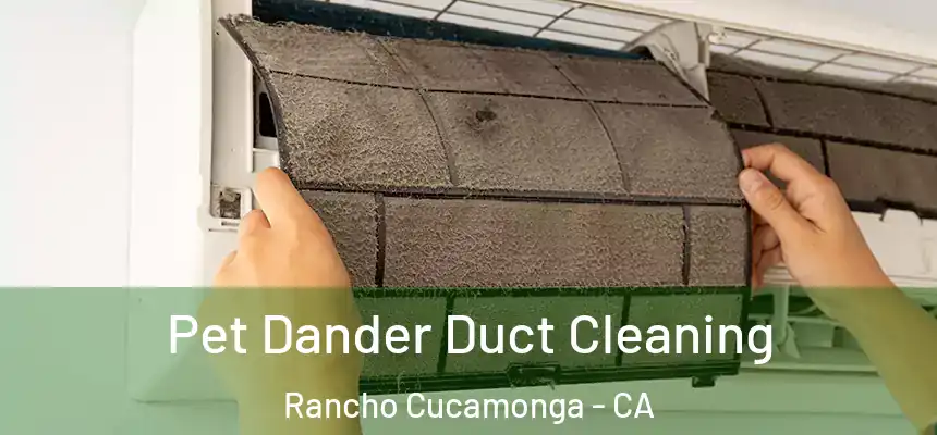  Pet Dander Duct Cleaning Rancho Cucamonga - CA
